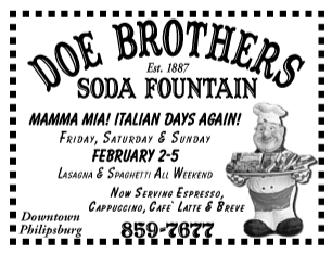The Philipsburg Mail ~ February 01, 2007
									<br>
									Page xx
									&nbsp;&nbsp;&diams;&nbsp;&nbsp;
									4"W x 3"H<br>
									30# Newsprint