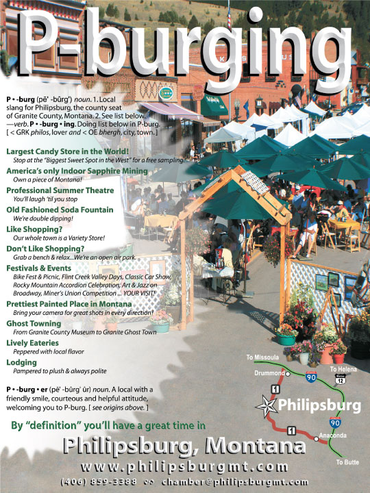 April 2009 ~ Philipsburg Promotions
									<br>
									Page xx
									&nbsp;&nbsp;&diams;&nbsp;&nbsp;
									7&frac12;"W x 10"H<br>
									38# Hi-Brite Newsprint