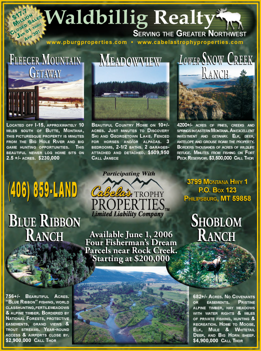 May 2006 Waldbillig Realty
									<br>
									Page 06
									&nbsp;&nbsp;&diams;&nbsp;&nbsp;
									7&frac14;"W x 9&frac34;"H<br>
									100# Coated Text Stock