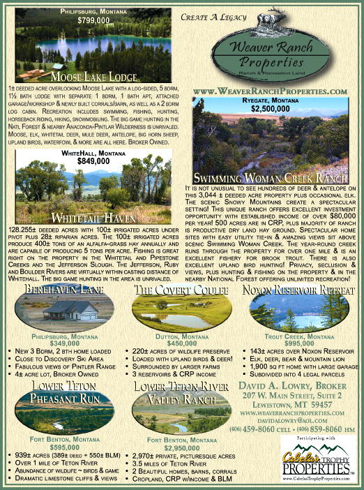 October 2008 Weaver Ranch Properties
									<br>
									Page 07
									&nbsp;&nbsp;&diams;&nbsp;&nbsp;
									7&frac14;"W x 9&frac34;"H<br>
									100# Coated Text Stock
