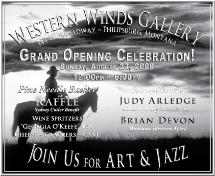 August 13, 2009 Western Winds Gallery
									<br>
									Page xx
									&nbsp;&nbsp;&diams;&nbsp;&nbsp;
									4"W x 3"H<br>
									30# Newsprint